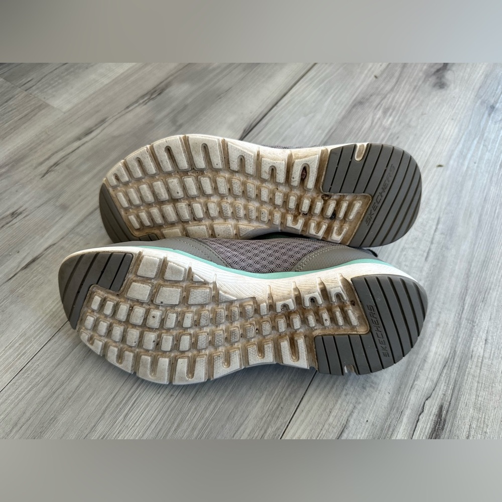 SKECHERS Sneakers Flex Appeal 3.0 Go Forward Women’s 6.5 Gray Mint Lightweight - Picture 7 of 9